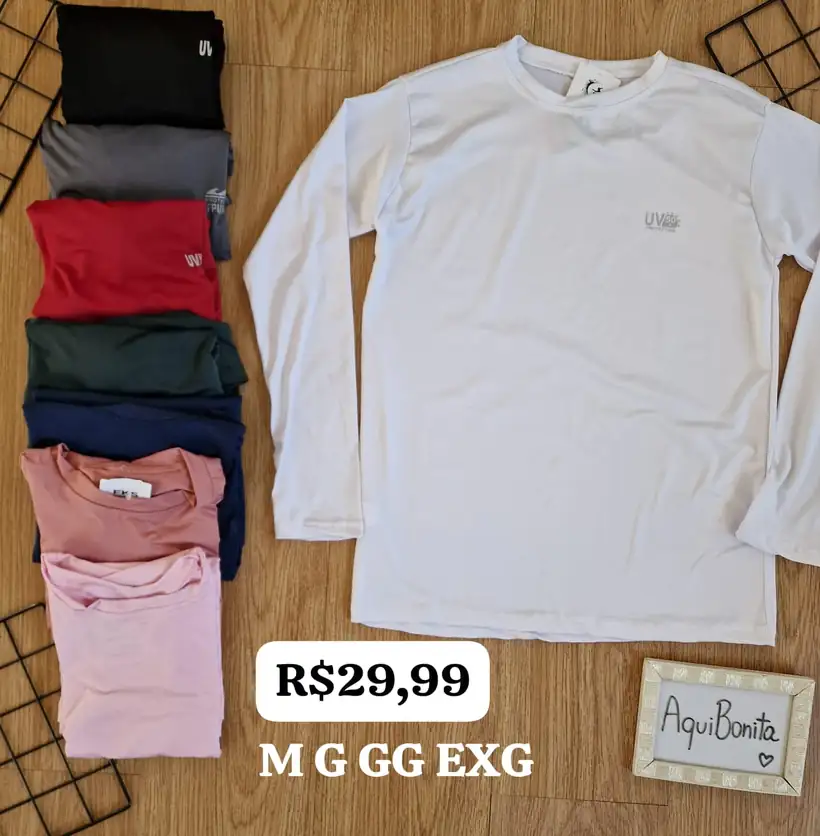 Blusa Manga Longa Branca